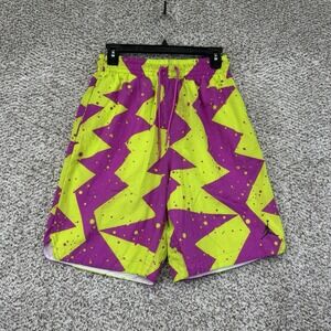 Jordan Swim Trunks Mens Small Pink Yellow Volt Swim Shorts CJ4701-623 Mesh Liner